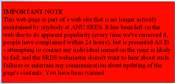 16. ábra Figyelmeztetés egy ausztrál egyetem honlapján: a weboldal tartalmáért nem vállalnak felelősséget.