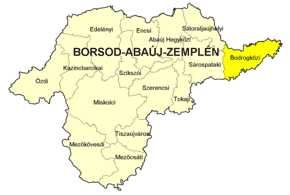 A magyar-szlovák határ kettészeli, de földrajzilag délnyugaton Tokajtól északkeletre Nagykaposig nyúlik el.