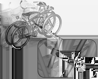 Tárolás 75 2. A kerékpár felrakása előtt mindig forgassa a pedálokat megfelelő helyzetbe. A második kerékpár tartókerethez rögzítéséhez a hosszú tartókeretet használja.
