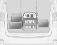 Tárolás 95 Tetőcsomagtartó felszerelése Tetősínnel rendelkező járművek Tetősínnel nem rendelkező járművek Rakodási tanácsok Rögzítse a tetőcsomagtartót az ábrán nyilakkal jelzett lyukaknál.
