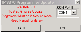 Üzenet Port not open (port nem nyitott) / Nem kritikus hiba/ Megoldás: Zárd be a másik alkalmazást, állítsd le és indítsd újra atms370 programját Üzenet Warning: uploading buffer size <> 512 bytes!