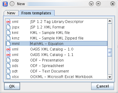Az Oxygen XML Editor MathML támogatása (1) MathML
