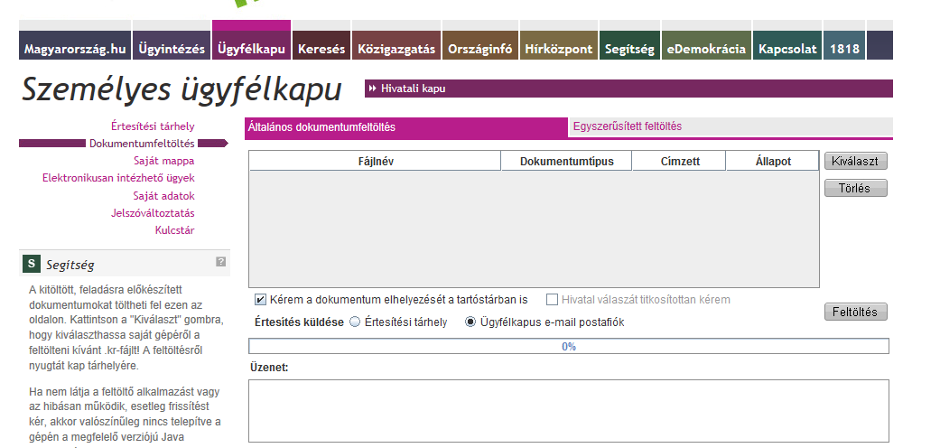 részletesebben a 5.4. pontot.) Az OBH-val való egyeztetés során egyértelmű megerősítést kaptunk arról, hogy a bíróság is csak a csatolmányok elektronikus aláírását várja el.