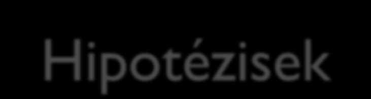 Hipotézisek 1. A vezetők közötti különbségek generációs szempontból kimutathatóak 2. A vezető és a vezetőségi kar kor szerinti homogenitása és a változásra való hajlandóság közötti kapcsolat 3.