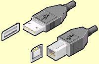 USB (UNIVERSAL SERIAL BUS) USB (Universal Serial Bus) A számítógép nagy adatátvitelére szolgál. Az univerzális soros busz manapság nagyon elterjed számítógépes csatlakozó.