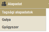 Alapadatok Gulya kialakítása Párosítási terv dokumentum készítése Alapadatok Az alapadatok főmenü alatt szereplő nyilvántartások tipikusan ritkán módosuló adatok kezelésére használatosak, így azokat