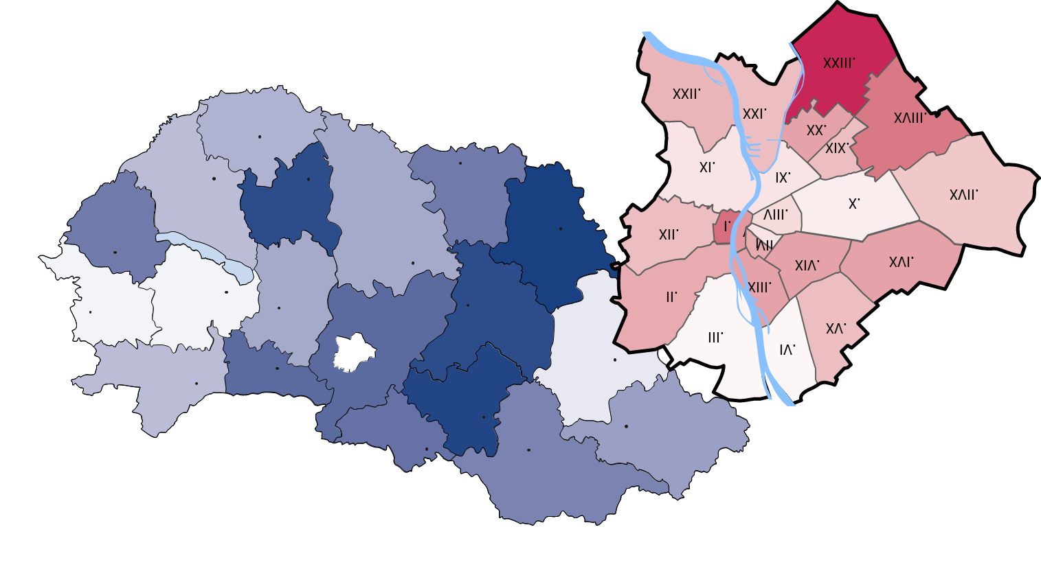 ALKU - 2015. I. félévben A térkép a teljes árváltozást mutatja: irányár változás + alku Régió m 2 ár fajlagos ár Budapest 01. ker. 2% 6% Budapest 02. ker. 2% 4% Budapest 03. ker. 1% 3% Budapest 04.