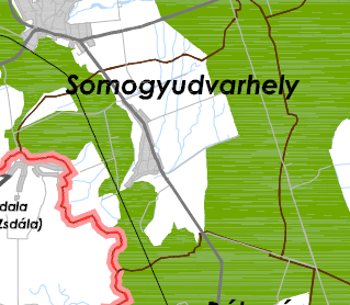 A Somogy Megyei Területrendezési terv Somogyudvarhelyet érintő övezetei: A Somogy Megyei Közgyűlés 15/2004.(XII.27.) önk.