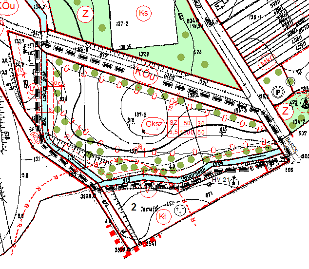 1./ Jókai utca-rákóczi utca-udvarhelyi árok-lakics árok által határolt tömb terület-felhasználásának módosítása (SZ-3 jelű belterületi szabályozási tervlap) Kezdeményező: önkormányzat 111/2014.(XI.25.