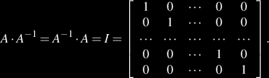 Esettanulmányok: Lineáris algebra, mátrixszorzás Tegyük fel, hogy létezik az együtthatókat tartalmazó A mátrixnak inverze, azaz olyan A -1 -gyel jelölt, szintén n n méretű mátrix, amellyel A-t balról