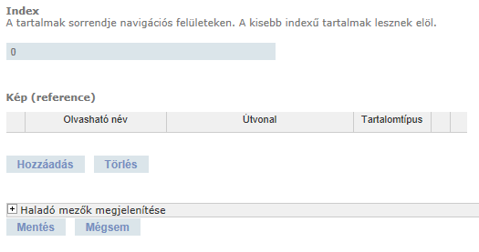 Külső hivatkozás: más honlapra átirányító hivatkozás megadására szolgál. URL: maga az elérési útvonal. Link szöveg: megjelenő név, jelen esetben nincs szerepe.