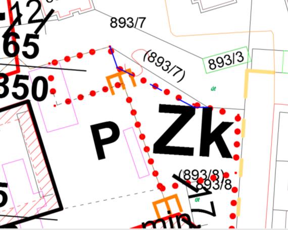 Hatályos és módosított szabályozási terv 34 VII.