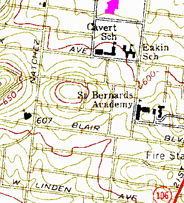 Topográfiai térképek Részlet egy 1:24