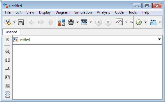 1. A modellépítés lépései: 1. Nyissuk meg a Simulink Library Browsert, az alábbi ikonra kattintva:. A megnyitott browsert a 1.7.