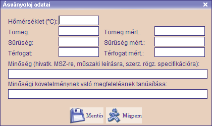 Vízi közlekedési eszköz adatai: nyomjuk meg az Egyéb termékinformációk gombot, és válasszuk ki a Vízi közlekedési eszköz adatai menüpontot.