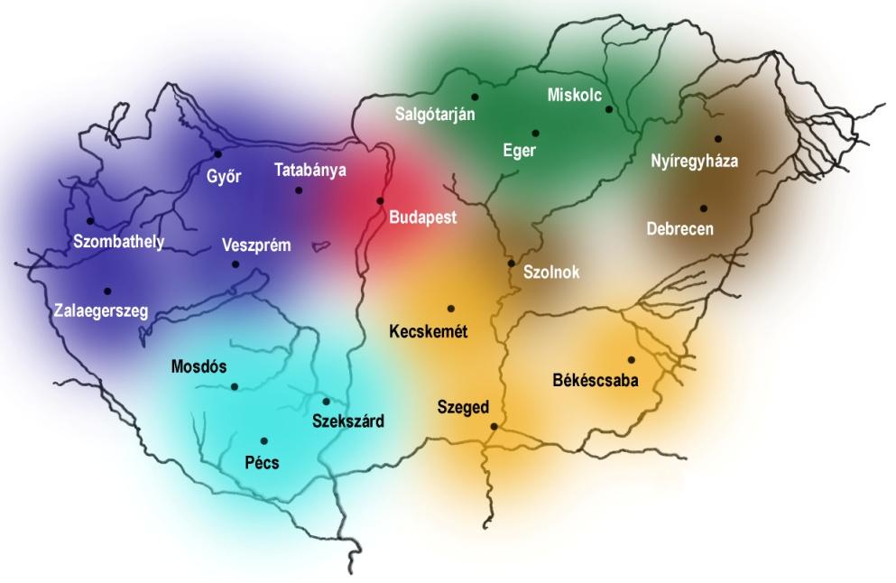 MONITOROZÁS és PARAMÉTEREK Aerobiológiai Hálózat - alakulás: 1992 28 óta 18 mérőállomás működik állomások: OKI Budapest-OKI (Pest) PÉCS Pécs BCS Békéscsaba SALG Salgótarján DEBR Debrecen SZEG Szeged