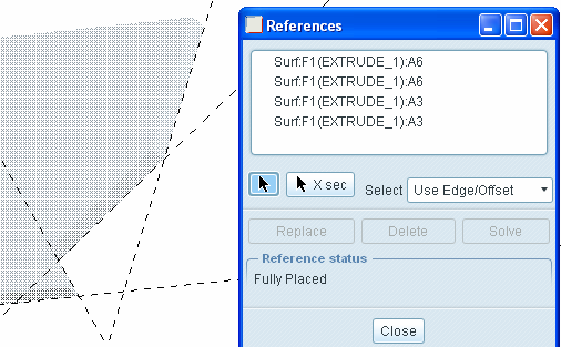 CAD - CAM ALAPOK PRO ENGINEER OKTATÓANYAG Utána már bezárhatjuk, és másoljuk át az a5 alkatrész megfelelı élét, majd utólag méretezési referenciának vegyük fel / 6.39. ábra /!