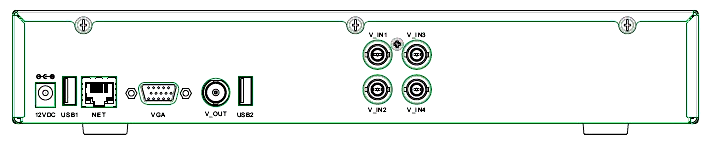 Távirányító 1~4 : Csatorna 1-4 MENU/ESC: : 1 Csatorna / Quad kép Menü / Kilépés : Elnémít üzemmód gomb : Rendszer kijelentkezik :