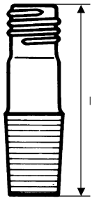 Átmenet, normálcsiszolattal Adapters, reduction and expansion, with standard ground conical joints Übergangsstücke mit Normschliffen Hüvely Socket Hülse Dugó Cone Kern 24 114 12 14/23 19/26 24 114 13