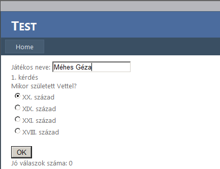 Áttekintés Alapesetben az ASP.NET-ben az esemény bekövetkezésekor az oldalunk teljesen újratöltődik és nem tárolja el a kliens állapotát automatikusan.