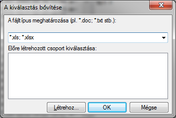 3 FÁJLOK MÁSOLÁSA Másoljuk át a D:\Gyakorlat\Szoftver\Excel\ mappába a tantárgy mappájából az összes xls és xlsx kiterjesztésű fájlt.