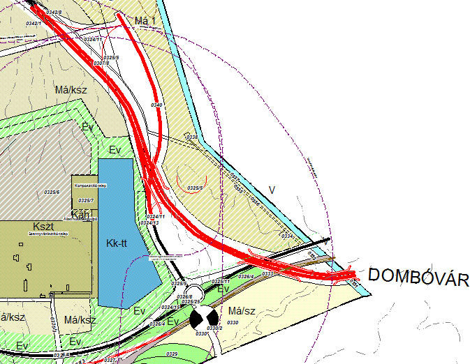 Az előzetes tanulmánytervek erre nem adtak megfelelő alapot. A szükségesnél nagyobb területek kerülte közútként kijelölésre, döntően mezőgazdasági területek rovására.