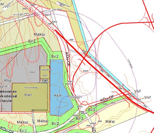 Az M9 gyorsforgalmi út Kaposvár keleti kivezető szakaszának módosítása Orci patak- a külterület déli határa- a 66-os számú közút- a 61-es számú közút- -0341/2 hrsz-ú út és annak az Orci patakig