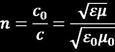 7 Az elektromágneses hullámok visszaverődési és törési törvényei (5) A vákuumra vonatkoztatott törésmutató értéke: