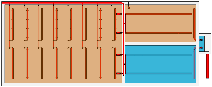 BIOCOS Rendszer(BIOlogical COmbined System) Légbefúvás Recirk iszap elvétel merülő szivattyúval vagy mamutszivattyúval