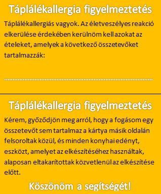 57 Kommunikáció: Szintén külföldi mintára, jó ötletnek tartom az úgynevezett séf kártyák alkalmazását (URL22).