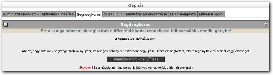 GÉPHÁZ Frissítési figyelmeztetés Az ablak felső, piros részén láthatja, hogy mennyi ideje nem frissítette a rendszert.