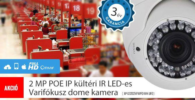 IP MEGAPIXEL KAMERÁK IP MEGAPIXEL KÜLTÉRI DÓM KAMERÁK SNOWBALL sorozat UFO sorozat SHARK sorozat SPEED DÓM sorozat Kialakítás kültéri kültéri kültéri kültéri kültéri Optika 2.8mm (80 ) / 4mm (68 ) 2.