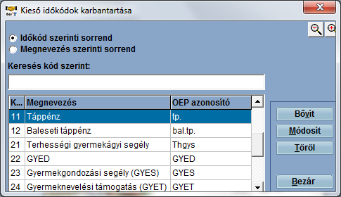 A nyugdíjpénztárak karbantartása almenüben tudjuk kiválasztani a dolgozóhoz tartozó magán nyugdíjpénztárt. A 2010-es törvényi változás miatt a magán-nyugdíjpénztári tagok száma az eredeti létszám kb.