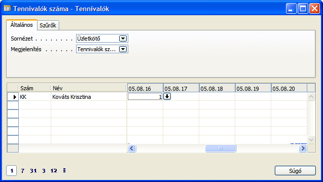 F) Marketing (CRM) 156/235 A program a Tennivalók ablak soraiban a kijelölt információkat jeleníti meg.