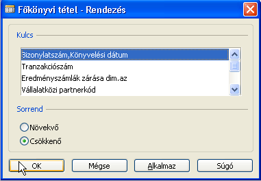 B) Általános kezelés 18/235 B.4. Példa: Főkönyv Számlatükör Flow Filter (Shift-F7): Dátum szűrő mezőhöz írja be a következő szűrési feltételt: 05.01.01..05.02.28, majd OK.