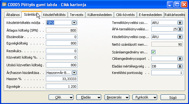 H) Készletgazdálkodás 190/235 történt (pl. eladás, negatív helyesbítés). A Kiegyenlítés, Kiegyenlített tételek parancsgombra kattintva vizsgálhatóak ezek a negatív tételek.