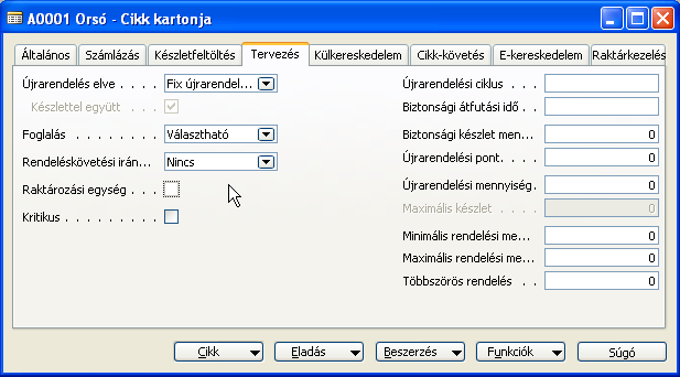 H) Készletgazdálkodás 191/235 Cikkengedmény csoport: Beállítható hogy adott vevőre, vevő engedménycsoportra, adott cikkengedmény csoportra milyen mértékű kedvezmények adhatóak meg.