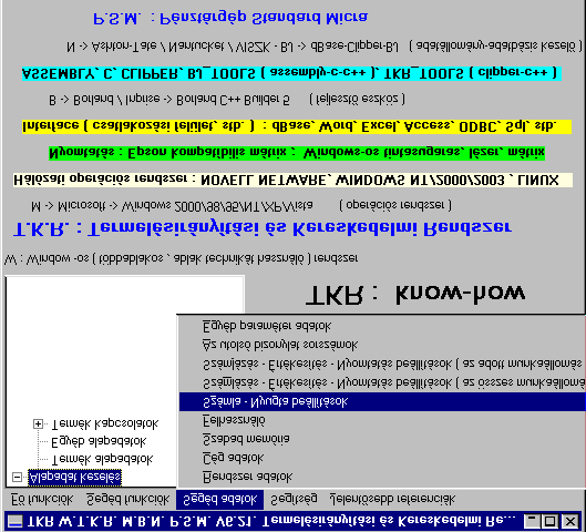 - 4-1. A rendszer jellemzıi : A Pénztárgép Interface a TKR-Pénztárgép...\Segéd adatok\számla-nyugta beállítások funkcióból végrehajtható \6.TKR MICRA\1.