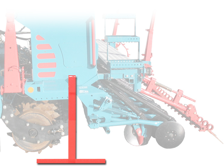 Linkage / Összekapcsolás / Připojení F Check that the seed drill is perfectly stable on its parking supports. Carry out the operations in the correct order.