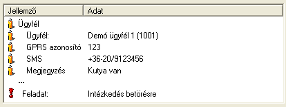 Mint látható a kiemelt vagyis külön definiált adatok kerülnek először kijelzésre. Lényeges, hogy ezzel a módszerrel lehet egyes külső modulok működését is befolyásolni.