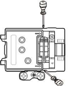 SINGLE-PHASE CONNECTION 1. clip against cord tearing 2.