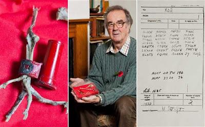 A II. világháborús postagalamb titka 32. ábra 35 A II. világháborús postagalamb maradványait a kéményben fedezte fel egy angol férfi. A madár lábán egy kódolt üzenet volt vörös tokban.