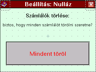 Számlálók nullázása. 22. ábra számlálók nullázása A funkcióval törölhet minden számlálót.