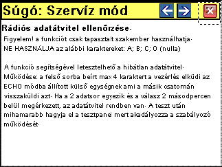 57..64 ábra a jelenleg elérhető súgóképernyők