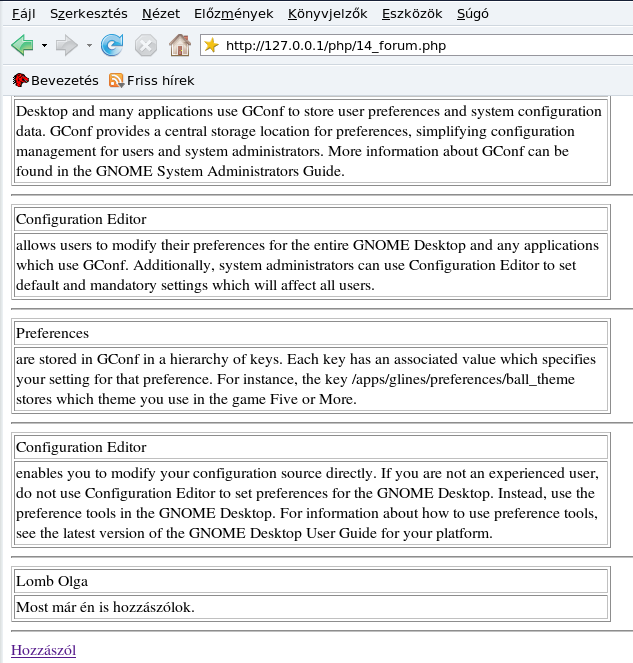 $eredmeny=mysql_query($sql,$ossz) or die(mysql_error()); while ($kerdestomb=mysql_fetch_array($eredmeny)) { print "<TABLE WIDTH=600 BORDER=1>"; $fhnev=