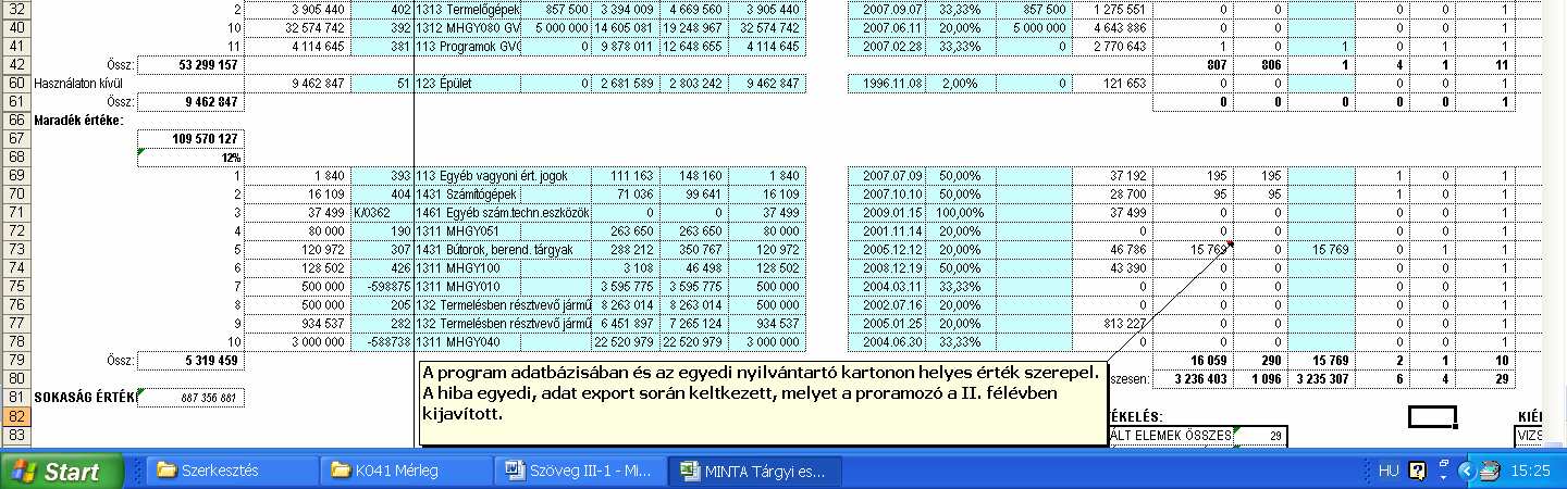 újraszámítása: ESETTANULMÁNY