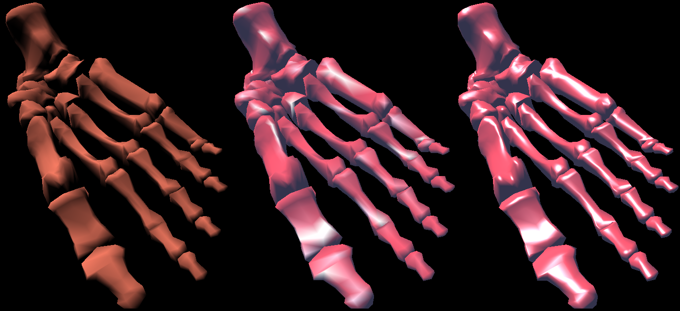 vec4 color = ambientglobal; float att; /* a fragment shader can't write a verying variable, hence we need a new variable to store the normalized interpolated normal */ n = normalize(normal); /*
