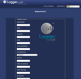 A Supervisor felhasználónévvel és jelszóval belépve láthatja a saját munkatársai (adott MO-hoz későbbiekben regisztráltak) adatait. Felhasználók regisztrációja A felhasználó a http://gs1logger.gs1hu.
