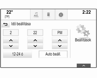 44 Alapvető műveletek Válassza a Auto beáll. lehetőséget a képernyő alján. Aktiválja a Be - RDS vagy a Ki - Manuális lehetőséget.