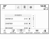 Telefon 95 A kapcsolatok listájának részletes leírásához 3 34. Görgessen a kívánt kapcsolatok bejegyzéséhez.